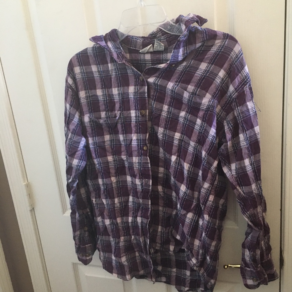 FINAL MARKDOWN cascade blues blouse medium